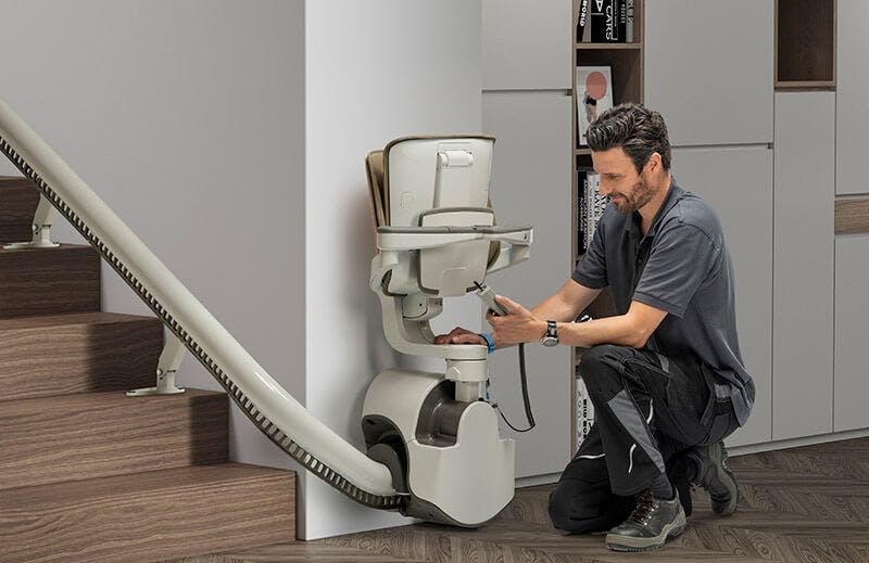 Professional installation of stairlifts for safe and reliable accessibility on staircases.